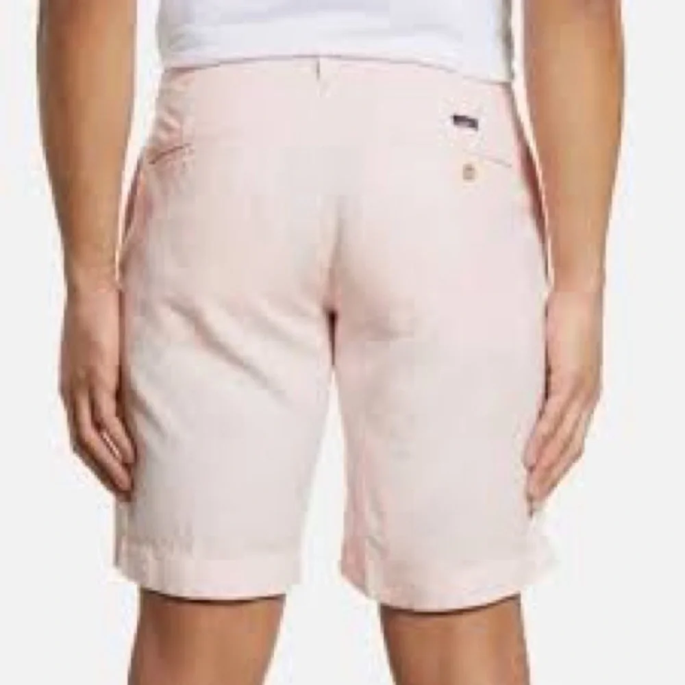 NWT Faherty Men’s Malibu Chino Summer Pink Linen 9” Inseam Shorts Size: 36